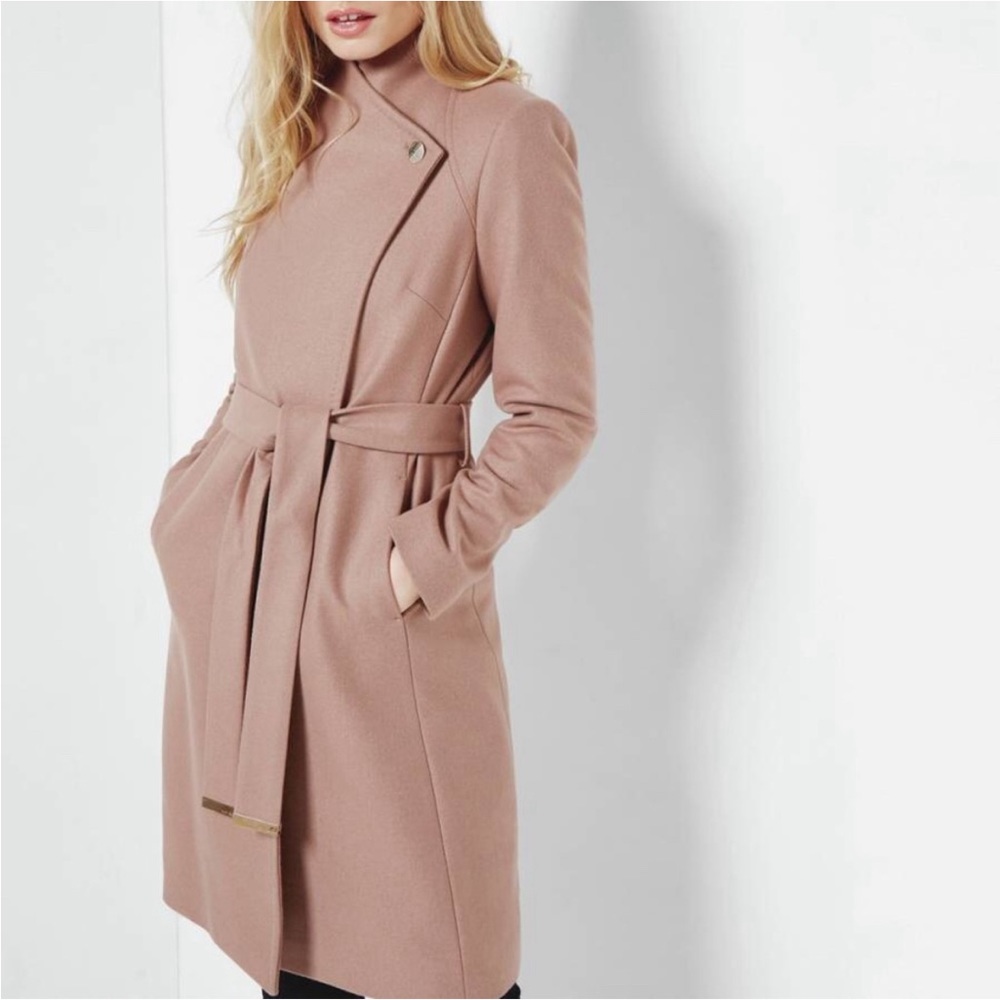 Ted Baker |  Aurore Wrap Coat (Ted size 3 US 8)
